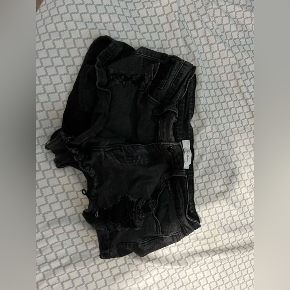 Black women’s Kancan Jean shorts